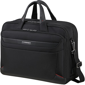 Samsonite Pro-DLX6 Lapt Bailh 17.3 tum Exp Black