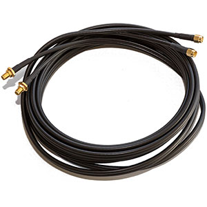2x 10 meter sammanpressad antennförlängningskabel med SMA-kontakter (HO-HA). Super Low Loss kabel. Dämpning ca 0,5 dB/meter vid 2710 MHz