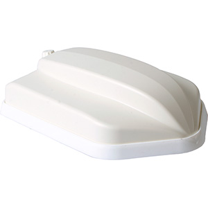 Panorama Fordonsantenn MIMO 5G + WiFi + GPS + UHF White