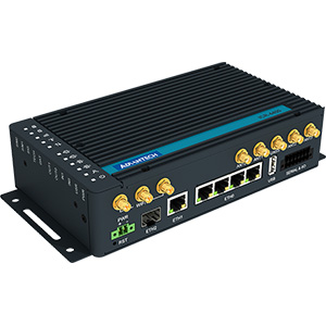 Advantech ICR-4461W3 WiFi är en snabb 5G Router och kraftfull Edge Computing Gateway med fokus på den globala marknaden. 5G LTE gigabithastighet, låg latecy och garanterad kvalitet (SLA) för kritiska anslutningar. Routern stöder redundans via 4G LTE (LTE-A Pro) i områden där 5G-täckning inte är tillgänglig.