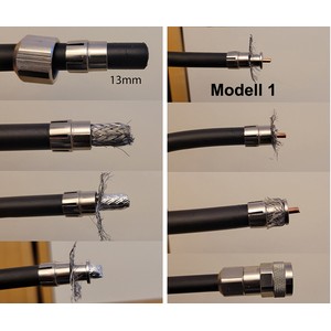 Screw on kontakt N-hane för LMR400-kabel. För närvarande har vi endast modell 2.
