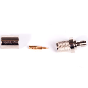 Crimpkontakt SMA hona för LMR400-kabel