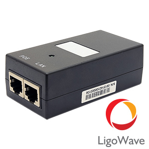 48V 24W PoE adapter inkl. elkabel för LigoDLB PRO/LigoPTMP/NFTac