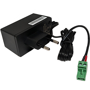 Strömadapter med ansluting för UR75 v3 (ej PoE). 12V, 2A