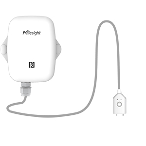 Milesight EM300-SLD är en LoRaWAN enhet med en läckagesensor med en punktdetektor. Dessutom monitoreras temperatur och luftfuktighet. Komplett med 5 års batteri