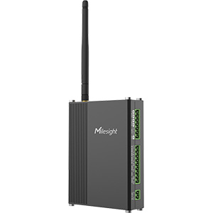 Milesight UC300 är en IoT-styrenhet som används för fjärrkontroll och datainsamling från olika enheter via 4G LTE-mobilnätet.