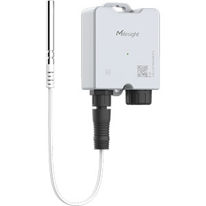 Milesight TS201 är en mycket prisvärd LoRaWAN-enhet som mäter temperaturer med en vattenskyddad sensor (IP67). Med ett mätområde -40 till +125 grader C.