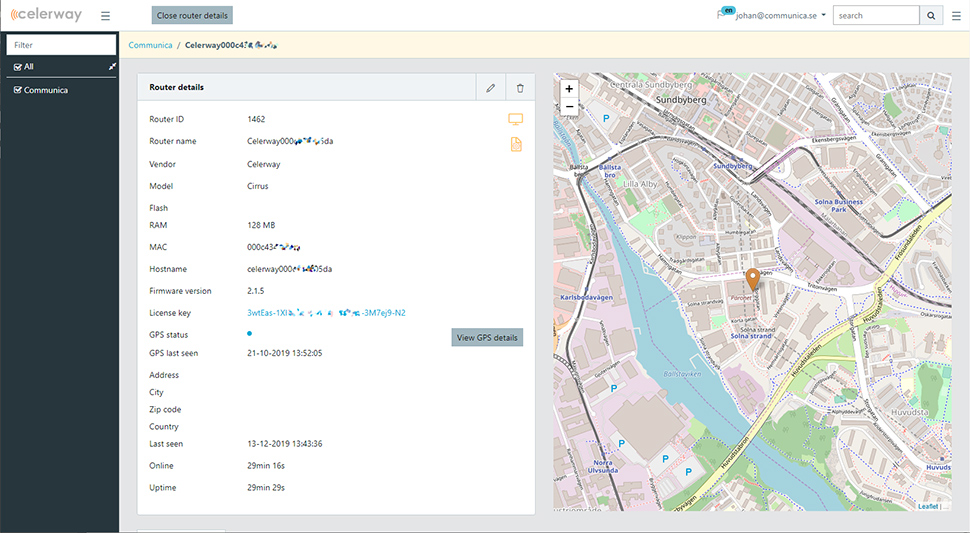 Celerway Cloud Management Overview