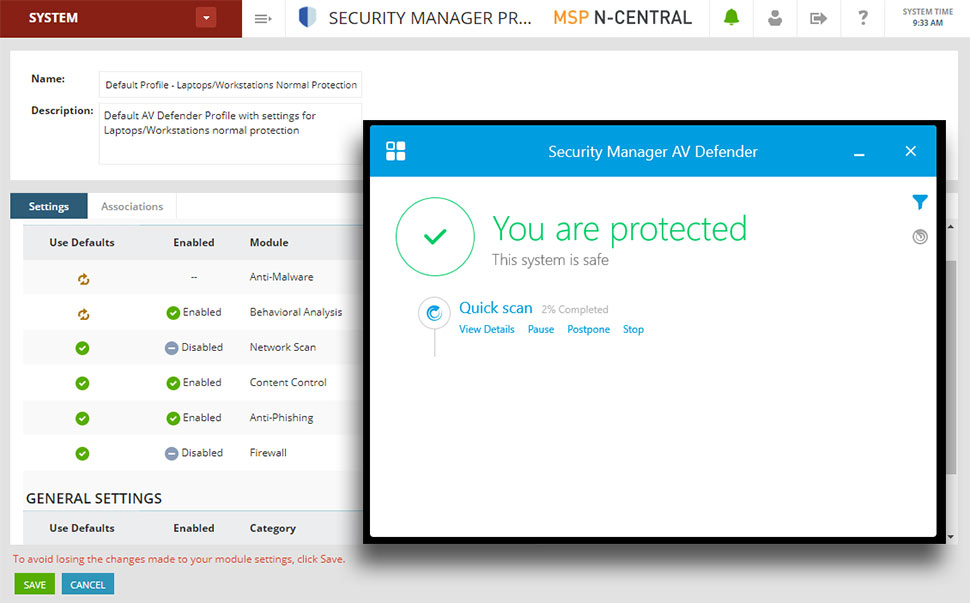 N-central Antivirus